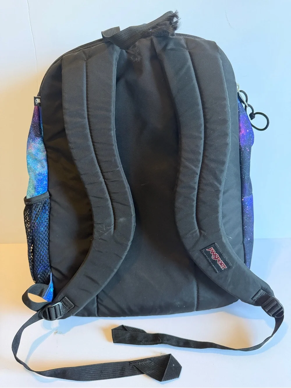 JanSport Galaxy Print Backpack in Blue and Purple